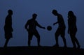 Soccer Friends Team Active Sport Concept