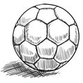 Soccer or futbol illustration Royalty Free Stock Photo