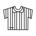 Soccer game, jersey referee equipment league recreational sports tournament line style icon