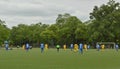 Soccer Team Game in the Park