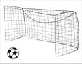 Soccer gate and ball