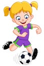 Soccer girl Royalty Free Stock Photo