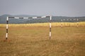 Soccer goal on abandoned soccer (football) field