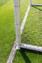 Soccer goal detail Royalty Free Stock Photo