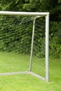 Soccer goal on a meadow Royalty Free Stock Photo