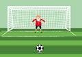 Soccer goalkeeper the gate Royalty Free Stock Photo