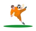 Soccer goalkeeper jump