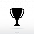 Soccer gold cup icon. Soccer sport sign and symbol for template design.