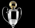 Soccer Golden award trophy. Royalty Free Stock Photo