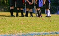 Soccer huddle