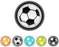 Soccer icons Royalty Free Stock Photo