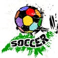Soccer illustration Royalty Free Stock Photo