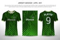 Soccer jersey football design for sublimation sport t shirt design Premium Free Vector collection