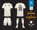 Soccer jersey or football kit template in Mummy in Halloween concept.