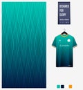 Soccer jersey pattern design. Diamond pattern on gradient green background for soccer kit, football kit or sports uniform. Vector