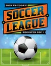 Soccer League Flyer Illustration