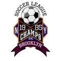 Soccer League New York Champs Brooklyn T-shirt