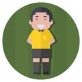 soccer linesman. Vector illustration decorative design Royalty Free Stock Photo