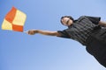 Soccer Linesman Waving Flag