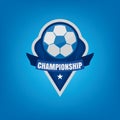 Soccer logo design, illustration