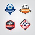 Soccer logo design set,vector illustration