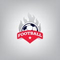 Soccer Logo Design Template , Football badge team identity.