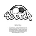 Soccer logo design template