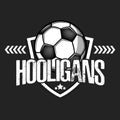 Soccer logo. Football hooligans