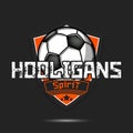 Soccer logo. Football hooligans spirit