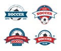 Soccer logo set