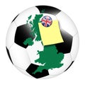Soccer memo - UK Royalty Free Stock Photo