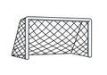 Soccer net clip art. Royalty Free Stock Photo