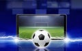 Soccer online Royalty Free Stock Photo