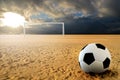 Soccer penalty kick Royalty Free Stock Photo