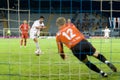 Soccer penalty kick Royalty Free Stock Photo