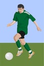 Soccer player Royalty Free Stock Photo