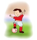 Soccer player Royalty Free Stock Photo