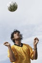 Soccer Player Heading Ball Royalty Free Stock Photo