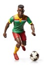 A soccer player plastic action figure Royalty Free Stock Photo