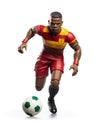 A soccer player plastic action figure Royalty Free Stock Photo