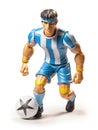 A soccer player plastic action figure Royalty Free Stock Photo