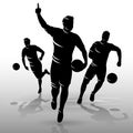 Soccer players design01 Royalty Free Stock Photo