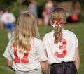 Soccer Players on Sidelines