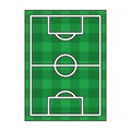 Soccer playfield top view symbol isolated