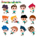 Soccer plyer Royalty Free Stock Photo