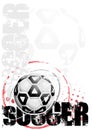 Soccer poster background Royalty Free Stock Photo