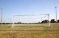 Soccer practice field Royalty Free Stock Photo