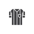 Soccer referee jersey vector icon