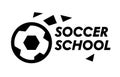Soccer School Banner, Professional Sports Education Label, Creative Icon or Badge with Football Ball and Typography