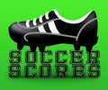 Soccer Scores Meaning Football Results 3d Illustration